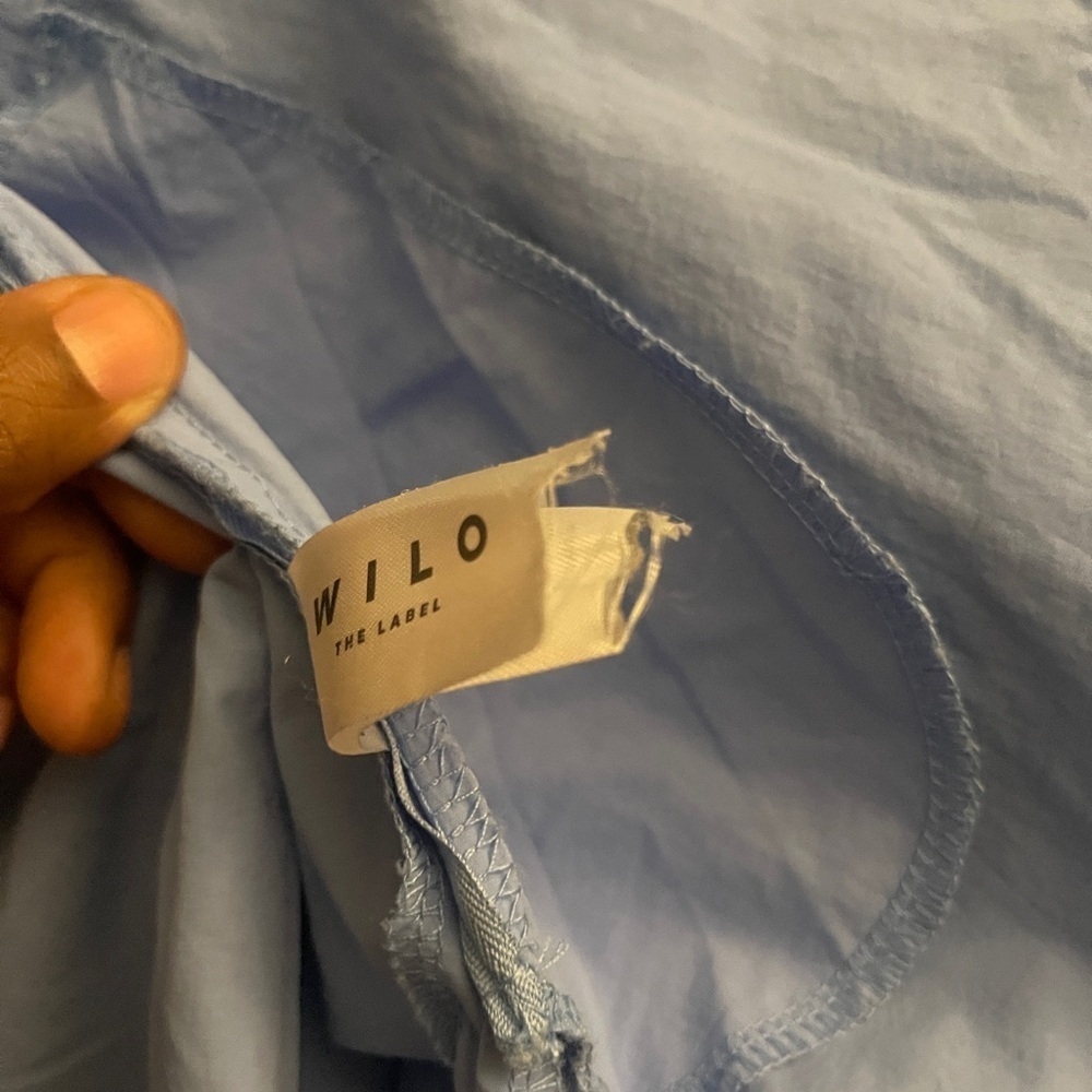 WILO Parachute Shirt Jacket Nylon Women Size Medium Snap Front Zip pockets NWOT - Picture 8 of 12